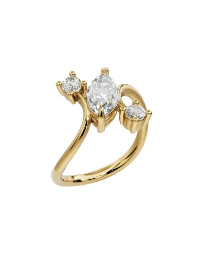 Lab Grown Diamonds 18k Plated 1.25 Ct. Tw. Lab-grown Diamond Ring In Gold
