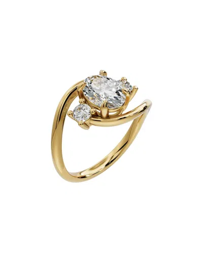 Lab Grown Diamonds 18k Plated 1.25 Ct. Tw. Lab-grown Diamond Ring In Gold