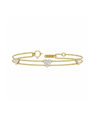 Lab Grown Diamonds 18k Plated 2.00 Ct. Tw. Lab-grown Diamond Bracelet In Gold