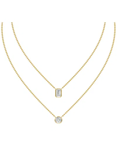 Lab Grown Diamonds 14k 2.55 Ct. Tw. Lab-grown Diamond Necklace In Gold