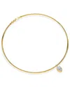 Lab Grown Diamonds 18k Vermeil 1.21 Ct. Tw. Lab-grown Diamond Omega Pendant Necklace