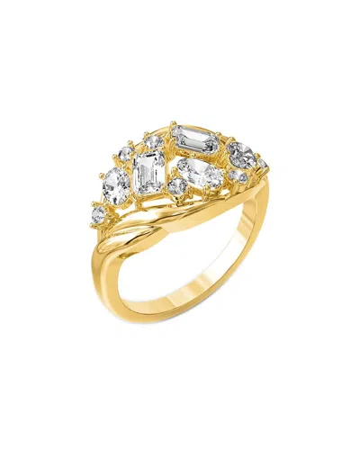 Lab Grown Diamonds 18k Vermeil 1.45 Ct. Tw. Lab-grown Diamond Engagement Ring In Gold