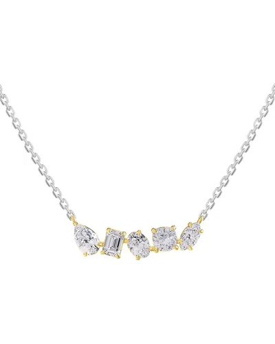 LAB GROWN DIAMONDS 18K VERMEIL 2.04 CT. TW. LAB-GROWN DIAMOND PENDANT NECKLACE