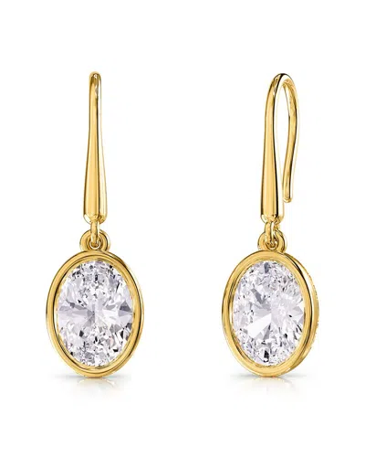 Lab Grown Diamonds 18k Vermeil 2.37 Ct. Tw. Lab-grown Diamond Dangle Earrings In Gold