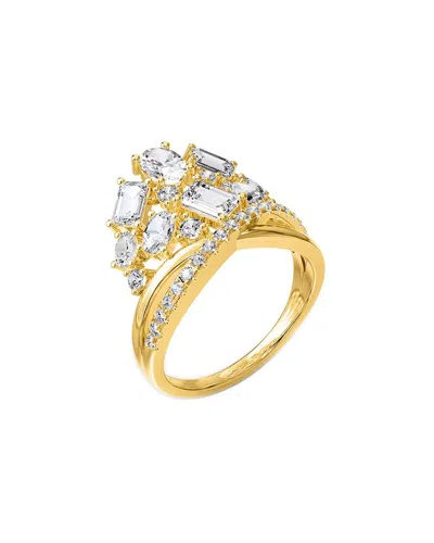 Lab Grown Diamonds 18k Vermeil 2.39 Ct. Tw. Lab-grown Diamond Engagement Ring In Gold