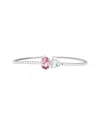 Lab Grown Diamonds 18k Vermeil 3.83 Ct. Tw. Lab-grown Diamond & Gemstone Bangle Bracelet