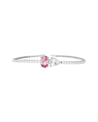 Lab Grown Diamonds 18k Vermeil 3.83 Ct. Tw. Lab-grown Diamond & Gemstone Bangle Bracelet