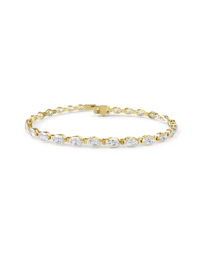 Lab Grown Diamonds 18k Vermeil 4.82 Ct. Tw. Lab-grown Diamond Tennis Bracelet In Gold