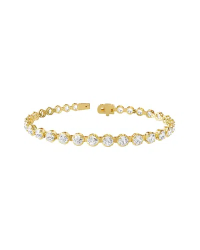 Lab Grown Diamonds 18k Vermeil 7.49 Ct. Tw. Lab-grown Diamond Tennis Bracelet In Gold