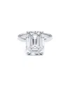 Lab Grown Diamonds 5 Carat Emerald Cut Micropave Wire Basket With . 2