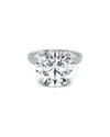 Lab Grown Diamonds 6 Carat Round Brilliant Petite Micro Prong Set Wit