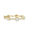 Lab Grown Diamonds 18k Over Silver 12.81 Ct. Tw. Lab-grown Diamond Cocktail Bracelet