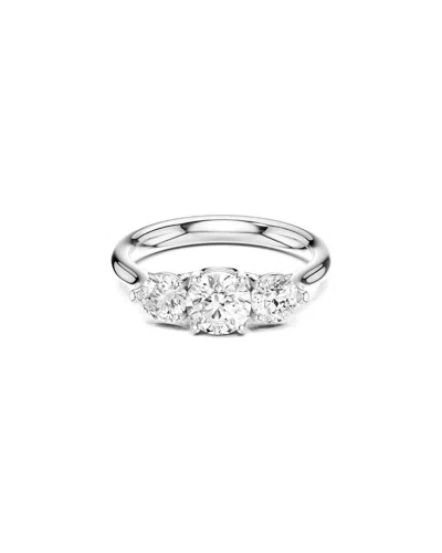Lab Grown Diamonds Amairah 14k 1.00 Ct. Tw. Lab-grown Diamond 3 Stone Ring In Metallic