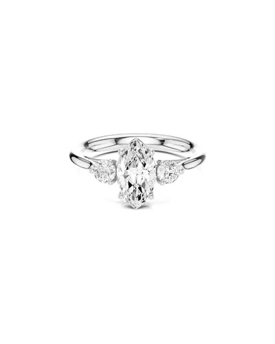 Lab Grown Diamonds Amairah 14k 1.25 Ct. Tw. Lab-grown Diamond 3 Stone Ring In Metallic