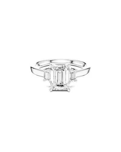 Lab Grown Diamonds Amairah 14k 1.75 Ct. Tw. Lab-grown Diamond 3 Stone Ring In Metallic