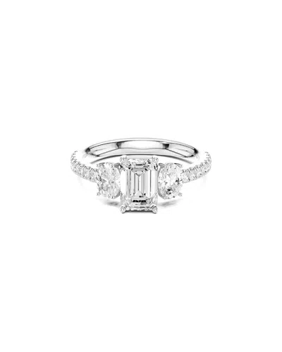 Lab Grown Diamonds Amairah 14k 1.75 Ct. Tw. Lab-grown Diamond 3 Stone Ring In Metallic