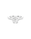 Lab Grown Diamonds Amairah 14k 2.00 Ct. Tw. Lab-grown Diamond 3 Stone Ring In Silver