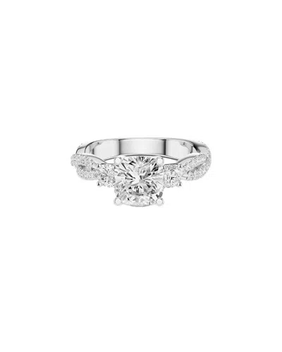 Lab Grown Diamonds Amairah 14k 2.50 Ct. Tw. Lab-grown Diamond 3 Stone Ring In Metallic