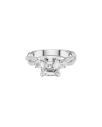 Lab Grown Diamonds Amairah 14k 2.50 Ct. Tw. Lab-grown Diamond 3 Stone Ring In Silver