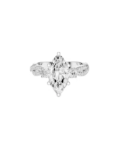 Lab Grown Diamonds Amairah 14k 2.85 Ct. Tw. Lab-grown Diamond 3 Stone Ring In Metallic