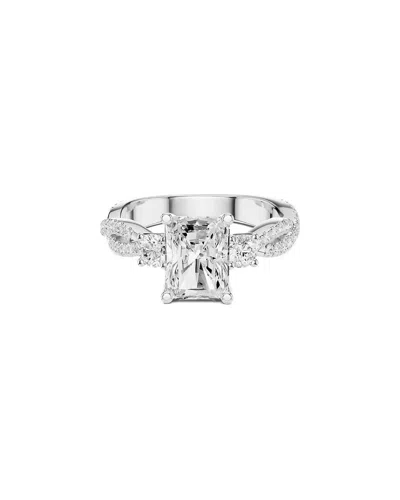 Lab Grown Diamonds Amairah 14k 2.85 Ct. Tw. Lab-grown Diamond 3 Stone Ring In Metallic