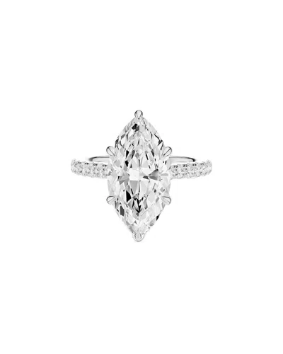 Lab Grown Diamonds Amairah 14k 4.25 Ct. Tw. Lab-grown Diamond Engagement Ring In Silver