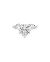 Lab Grown Diamonds Amairah 14k 4.50 Ct. Tw. Lab-grown Diamond Engagement Ring In Silver