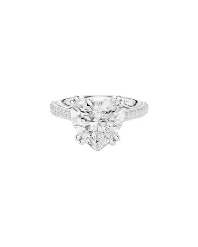 Lab Grown Diamonds Amairah 14k 4.50 Ct. Tw. Lab-grown Diamond Engagement Ring In Metallic