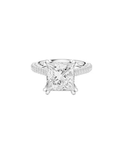 Lab Grown Diamonds Amairah 14k 4.50 Ct. Tw. Lab-grown Diamond Engagement Ring In Silver