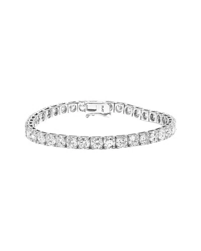 Lab Grown Diamonds Tf Dnu Amairah Platinum 10.00 Ct. Tw. Lab-grown Diamond Tennis Bracelet In Metallic
