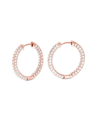 Lab Grown Diamonds Amairah Silver 2.00 Ct. Tw. Lab-grown Diamond Earrings In Gold