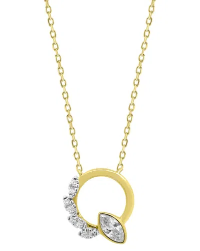 Lab Grown Diamonds Brilliant Bloom 14k 0.25 Ct. Tw. Lab-grown Diamond Pendant In Gold