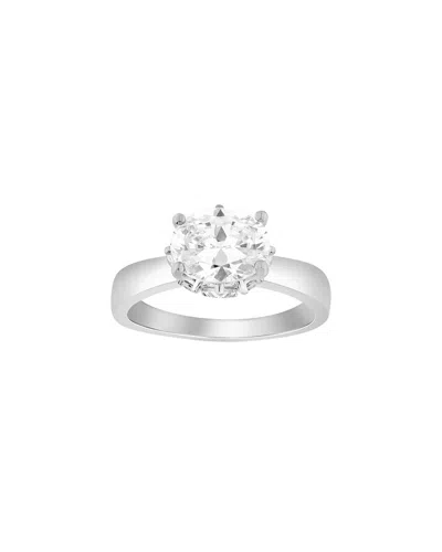 Lab Grown Diamonds Brilliant Bloom 14k 2.75 Ct. Tw. Lab-grown Diamond Bridal Ring In Metallic