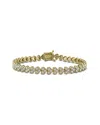 Lab Grown Diamonds Created Forever 14k 3.29 Ct. Tw. Lab-grown Diamond Tennis Bracelet In Gold