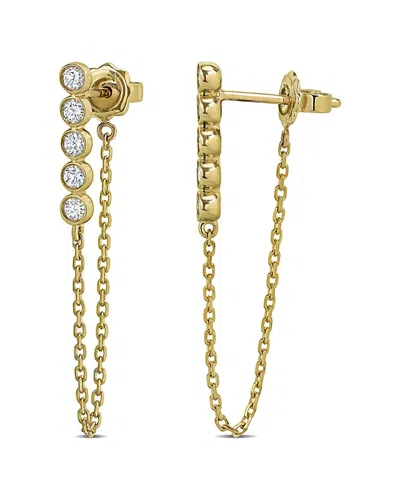 LAB GROWN DIAMONDS CREATED FOREVER 14K 0.30 CT. TW. LAB-GROWN DIAMOND THREADER EARRINGS