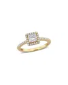 Lab Grown Diamonds Creative Forever 14k 0.99 Ct. Tw. Lab-grown Diamond Halo Ring