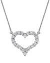 Lab Grown Diamonds Creative Forever 14k 1.00 Ct. Tw. Lab-grown Diamond Center Design Necklace