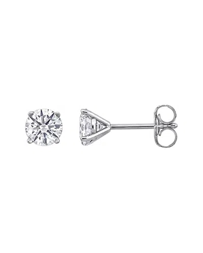 Lab Grown Diamonds Creative Forever 14k 1.00 Ct. Tw. Lab-grown Diamond Stud Earrings In Gray