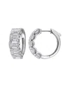Lab Grown Diamonds Creative Forever 14k 10.00 Ct. Tw. Lab-grown Diamond Hoop Earrings