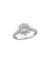 Lab Grown Diamonds Creative Forever 14k 1.16 Ct. Tw. Lab-grown Diamond Halo Ring
