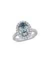 Lab Grown Diamonds Creative Forever 14k 4.06 Ct. Tw. Lab-grown Diamond Halo Ring