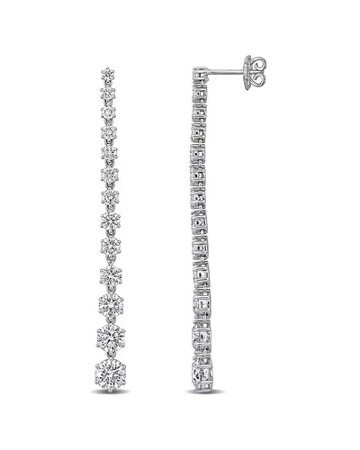 Lab Grown Diamonds Creative Forever 14k 5.36 Ct. Tw. Lab-grown Diamond Drop Earrings In Metallic