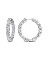 Lab Grown Diamonds Creative Forever 14k 7.00 Ct. Tw. Lab-grown Diamond Hoop Earrings
