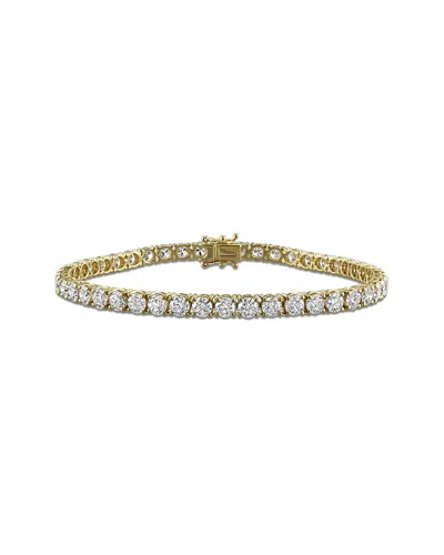Lab Grown Diamonds Creative Forever 14k 7.82 Ct. Tw. Lab-grown Diamond Tennis Bracelet In Metallic