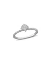 Lab Grown Diamonds Creative Forever 18k 0.22 Ct. Tw. Lab-grown Diamond Halo Ring
