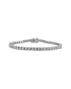 Lab Grown Diamonds Creative Forever Silver 0.95 Ct. Tw. Lab-grown Diamond Tennis Bracelet