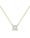 Lab Grown Diamonds Dnu 14k 1.00 Ct. Tw. Lab-grown Diamond Necklace In Gold