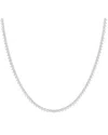 Lab Grown Diamonds 14k 10.00 Ct. Tw. Lab-grown Diamond Necklace In Silver