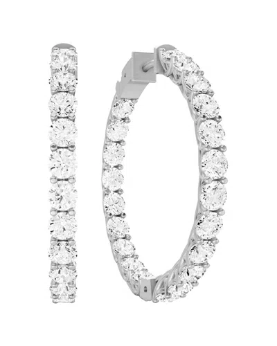 Lab Grown Diamonds Dnu 14k 5.00 Ct. Tw. Lab-grown Diamond Earrings In Metallic