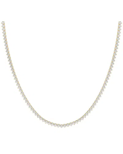 Lab Grown Diamonds Dnu 14k 7.00 Ct. Tw. Lab-grown Diamond Necklace In Gold